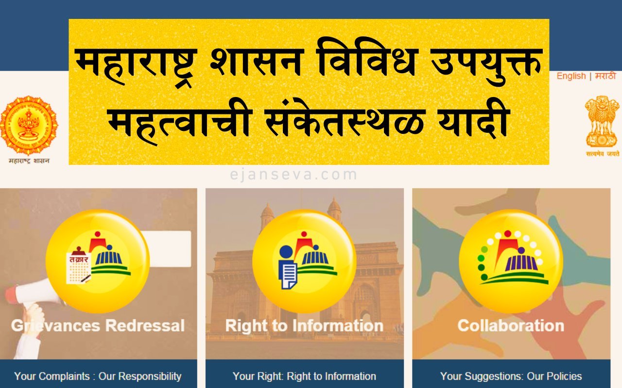 Maharashtra Gov Important Websites 2024